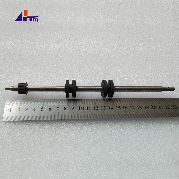 ATM Parts Wincor Cineo VS Shaft with 2 Black Rubber Rollers 01750200435-117