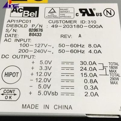 ATM Machine Parts Diebold Power Supply 300W 49203180000A