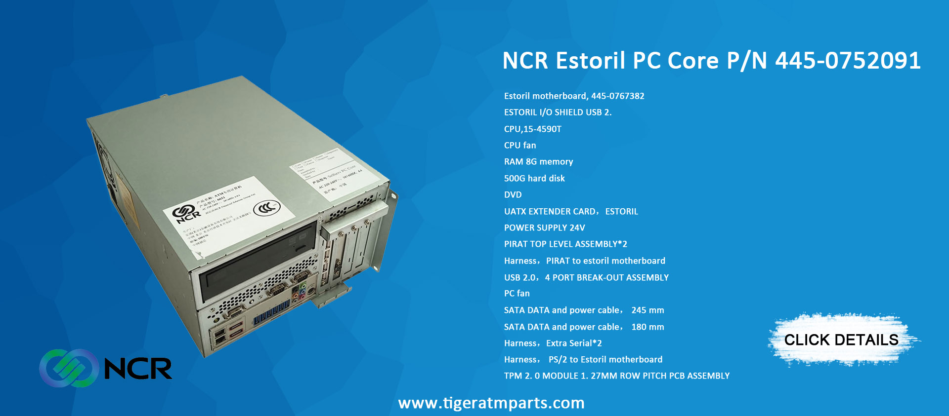 445-0752091 NCR Estoril PC Core Upgrade Windows 10